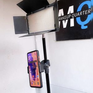 Led light phone holder