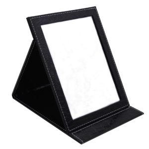 FOLDABLE LEATHER MIRROR