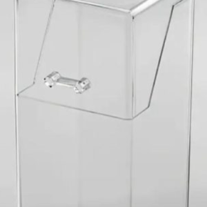 ACRYLIC BRUSH CUP WITH COVER